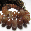 8 inches Full strand - So Gorgeous - Moss Copper Rutilated Quartz - Micro Faceted Rondell Beads Full sparkle Huge size - 5 - 11 mm approx